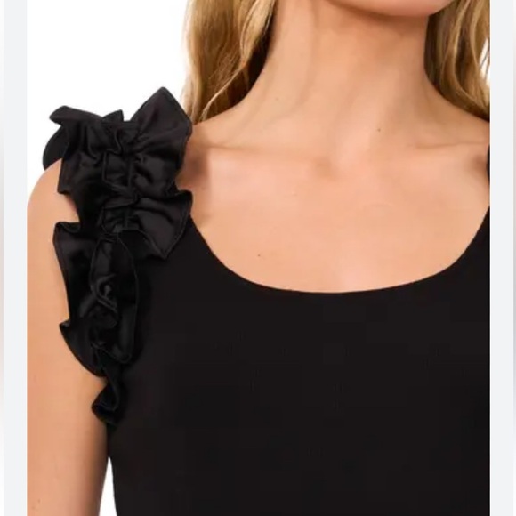 Cece Ruffle Ridge Tank nwot - Picture 3 of 5